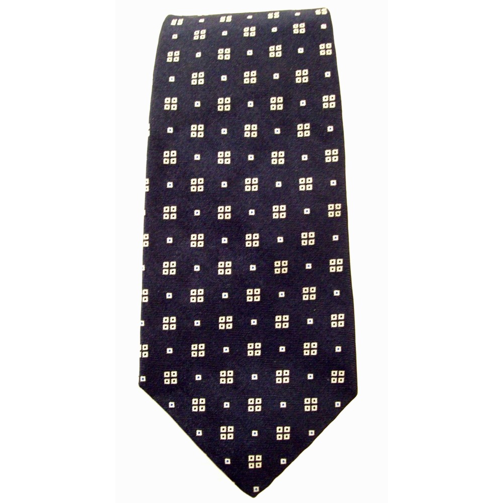 Men's Lauren By Ralph Lauren Silk Neck Tie, Blue Squares